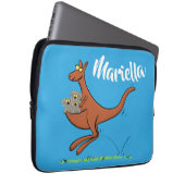 Niedliches Kangaroo mit koalas-Cartoon Laptopschutzhülle (Vorne Rechts)
