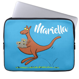 Niedliches Kangaroo mit koalas-Cartoon Laptopschutzhülle