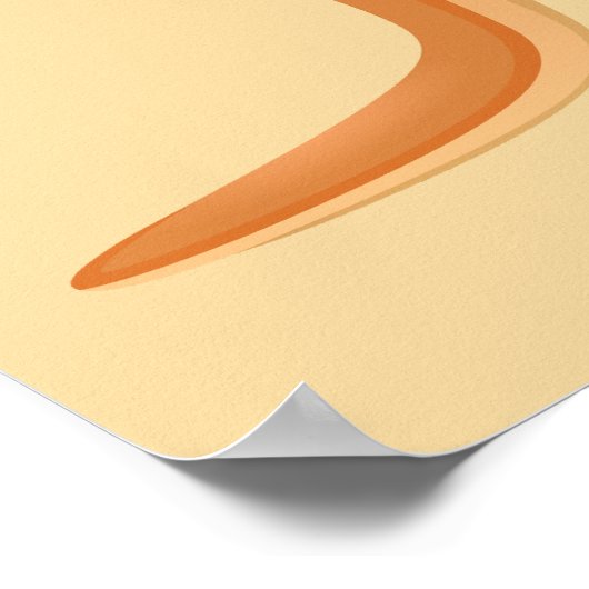 Niedliches Kangaroo-Textposter Poster (Ecke)