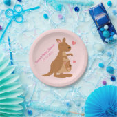 Niedliches Känguru-Baby-Duschen-Party Pappteller (Party)