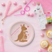 Niedliches Känguru-Baby-Duschen-Party Pappteller (Party)