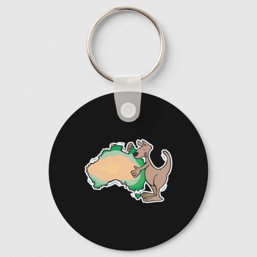 niedliches Känguru Schlüsselanhänger (Vorderseite)