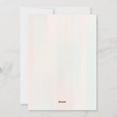 Niedliches Kaninchen & Balloons Kinderdusche Einla Feiertagskarte (Rückseite)