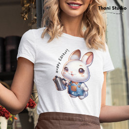 Niedliches Kaninchen Barista Hoppy Ostern & Indivi T-Shirt