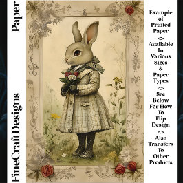 Niedliches Kaninchen, Blume CK3-Scrapbook