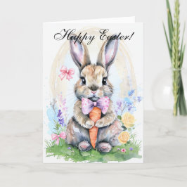 Niedliches Kaninchen Bunny Hare Ostergebirge Dankeskarte