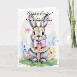 Niedliches Kaninchen Bunny Hare Ostergebirge Dankeskarte
