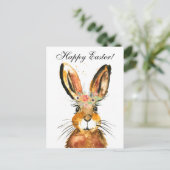 Niedliches Kaninchen Bunny Hare Ostergebirge Postkarte (Stehend Vorderseite)
