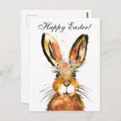 Niedliches Kaninchen Bunny Hare Ostergebirge Postkarte (Vorne/Hinten)
