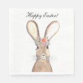 Niedliches Kaninchen Bunny Hare Ostergebirge Serviette (Vorderseite)