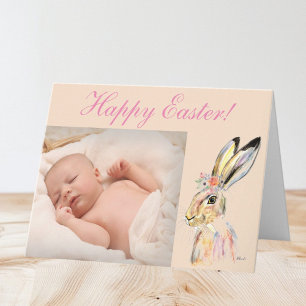 Niedliches Kaninchen Bunny Picture Ostergebirge Dankeskarte