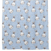 Niedliches Kaninchen Duschvorhang (Vorderseite)