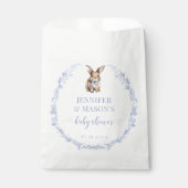 Niedliches Kaninchen-Dusty-Blütendusche Geschenktütchen (Vorderseite)