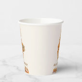 Niedliches Kaninchen Fall Geburtstag Pappbecher (Links)