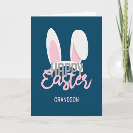 Niedliches Kaninchen Feiertagskarte (Vorderseite)