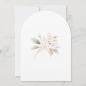 Niedliches Kaninchen Floral Osterfarben Brunch Einladung (Rückseite)