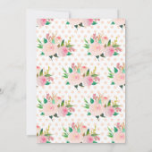 Niedliches Kaninchen Geburtstagsfeier Einladung (Rückseite)