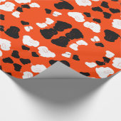 Niedliches Kaninchen Halloween-Geschenkpapier Geschenkpapier (Ecke)