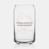 Niedliches Kaninchen: Helle Lieben Dosenglas (Rückseite)