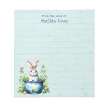 Niedliches Kaninchen in Pflanze Pot, Aquarellfarbe