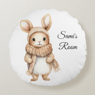 Niedliches Kaninchen individueller Pillow Rundes Kissen