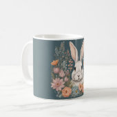 Niedliches Kaninchen mit Cogingcore Kaffeetasse (Vorderseite Links)