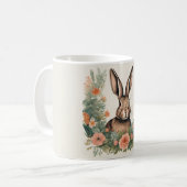 Niedliches Kaninchen mit Cogingcore Kaffeetasse (Vorderseite Links)