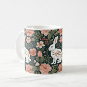 Niedliches Kaninchen mit Cogingcore Kaffeetasse (Vorderseite Links)
