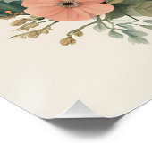 Niedliches Kaninchen mit Cogingcore Poster (Ecke)