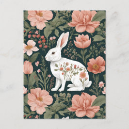 Niedliches Kaninchen mit Cogingcore Postkarte
