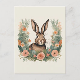 Niedliches Kaninchen mit Cogingcore Postkarte