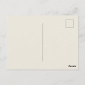 Niedliches Kaninchen mit Cogingcore Postkarte (Rückseite)