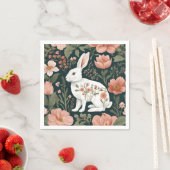 Niedliches Kaninchen mit Cogingcore Serviette (Beispiel)