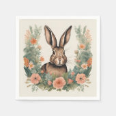 Niedliches Kaninchen mit Cogingcore Serviette (Vorderseite)