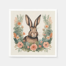 Niedliches Kaninchen mit Cogingcore Serviette