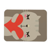 Niedliches Kaninchen mit Liebe Magnet (Horizontal)