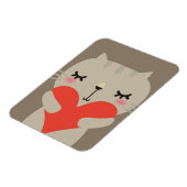 Niedliches Kaninchen mit Liebe Magnet (Linke Seite)