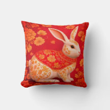 Niedliches Kaninchen neues chinesisches Jahr Throw