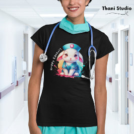 Niedliches Kaninchen Nurse Hoppy Ostern und Indivi T-Shirt