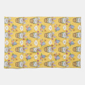 Niedliches Kaninchen Ostern Geschirrtuch (Horizontal)