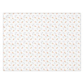 Niedliches Kaninchen, Ostern, Karottenmuster  Tischdecke (Vorderseite (Horizontal))