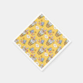 Niedliches Kaninchen Ostern Serviette (Ecke)