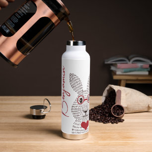 Niedliches Kaninchen Rot Einmalwasserflasche Trinkflasche