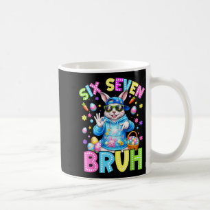 Niedliches Kaninchen Six Seven Bruh 6 7 Meme 67 Fr Kaffeetasse