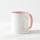 Niedliches Kaninchen Tasse (VorderseiteRechts)