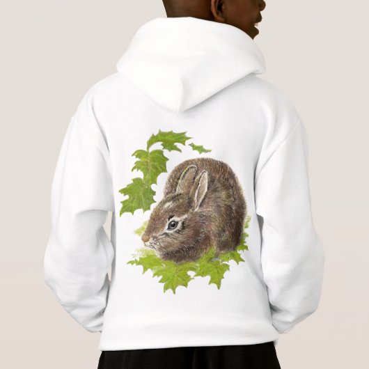 Niedliches Kaninchen, Tierart Hoodie (Rückseite)