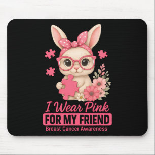 Niedliches Kaninchen trage ich Pink für meinen Fre Mousepad