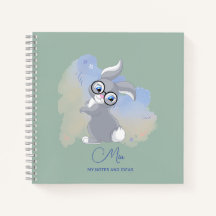 Niedliches Kaninchen und Brille Personalisiert