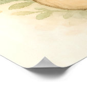 Niedliches Kaninchen - Weiches Kinderzimmer Poster (Ecke)