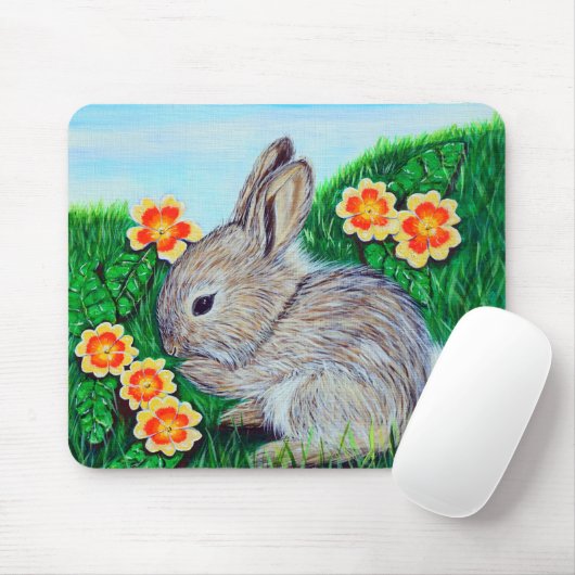 Niedliches Kaninchenbild Mousepad (Mit Mouse)